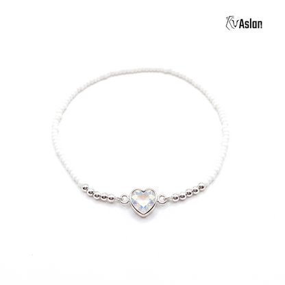 Pulsera corazón de cristal