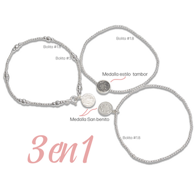 3 Pulseras San benito