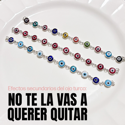 Brazalete Ojo turco engarzado