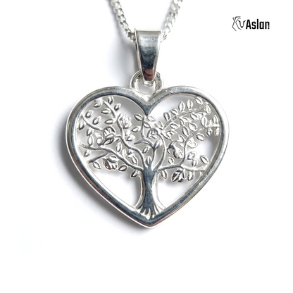 Cadena Arbol de la vida en corazón