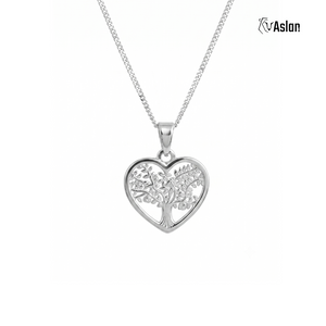 Cadena Arbol de la vida en corazón