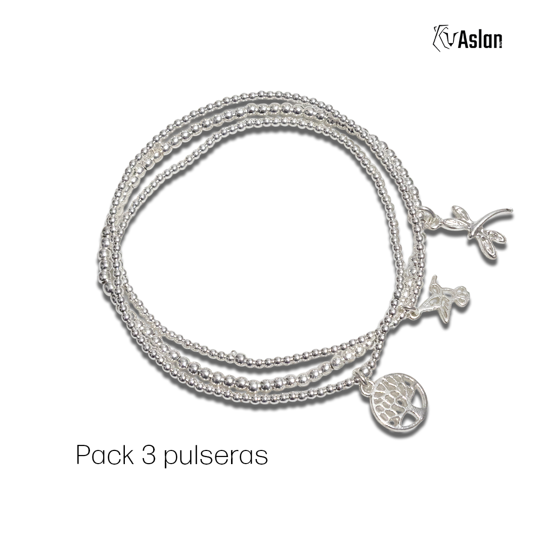 3 pulseras vuelo de vida
