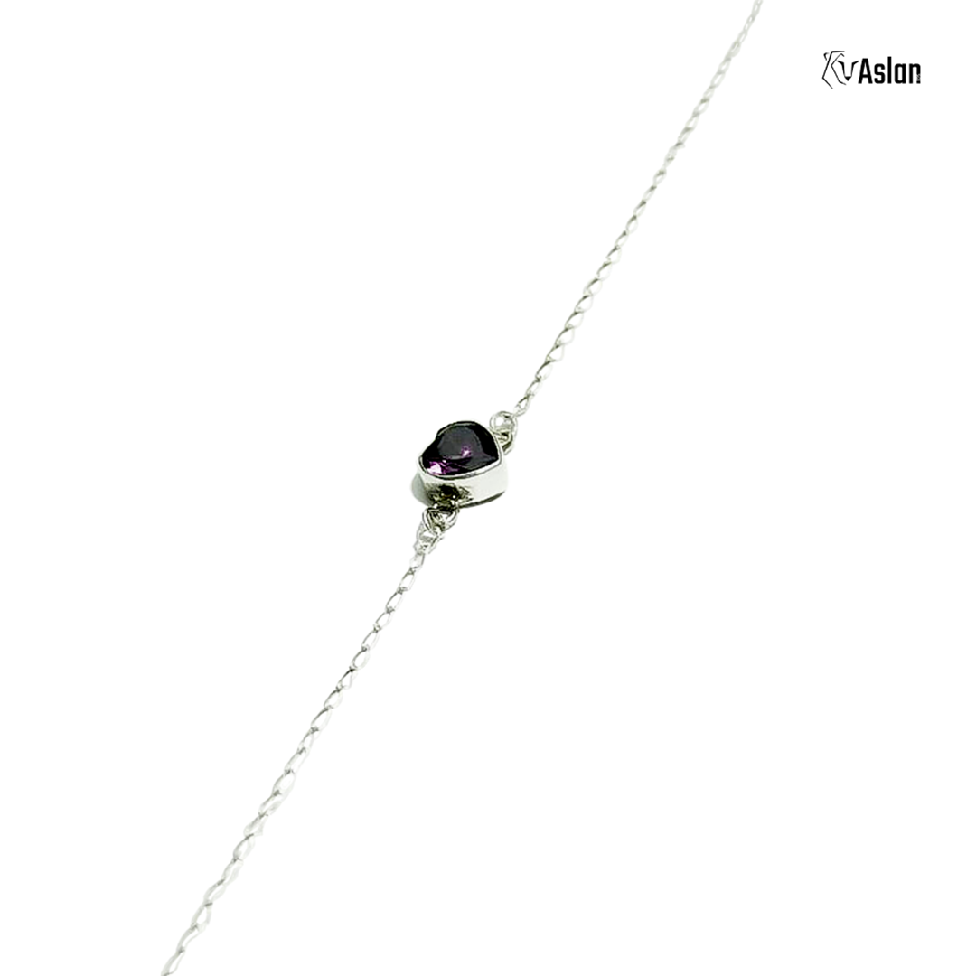 Pulsera zirconia amatista