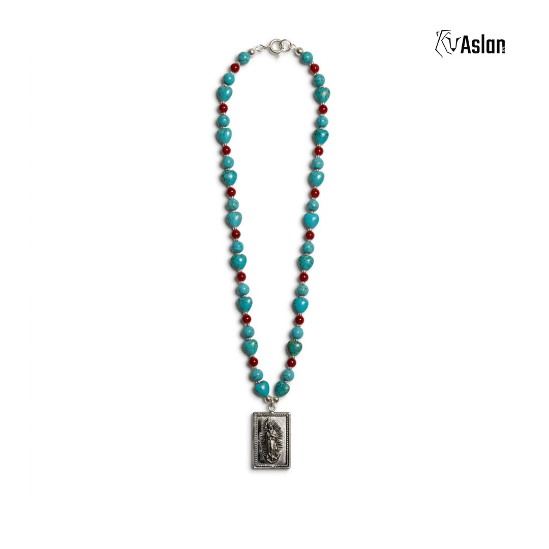 Collar Guadalupe Turquesa