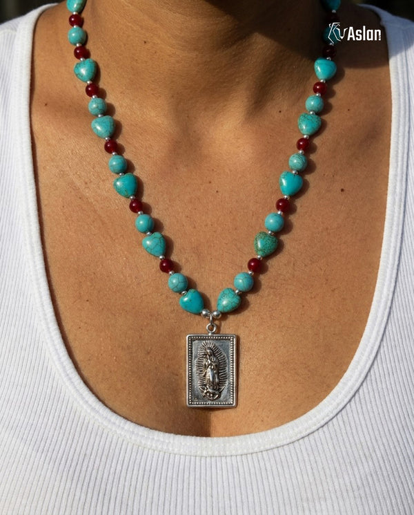 Collar Guadalupe Turquesa