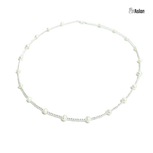 Gargantilla de perla con plata