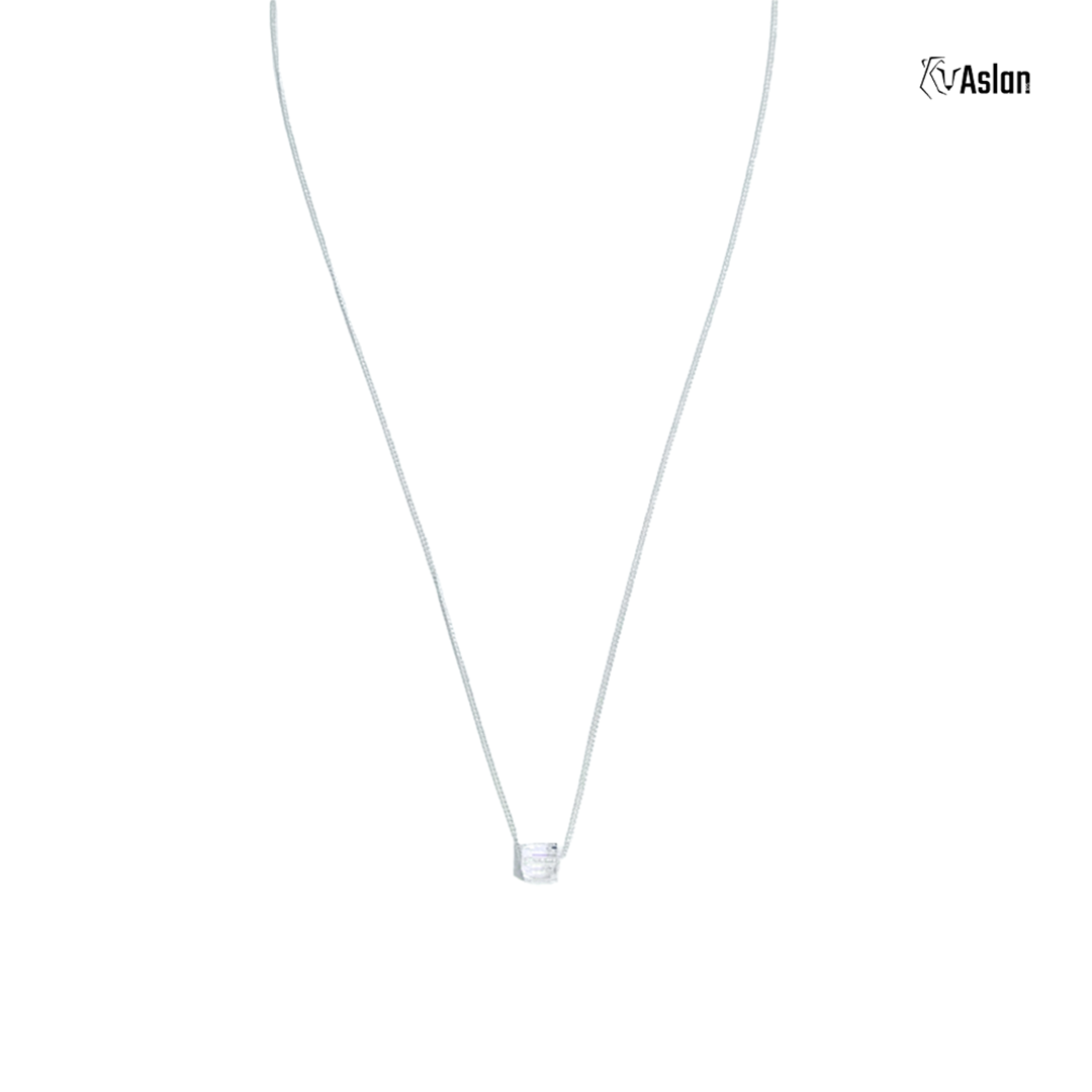 Collar cubo cristal