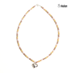Collar corazón de perla