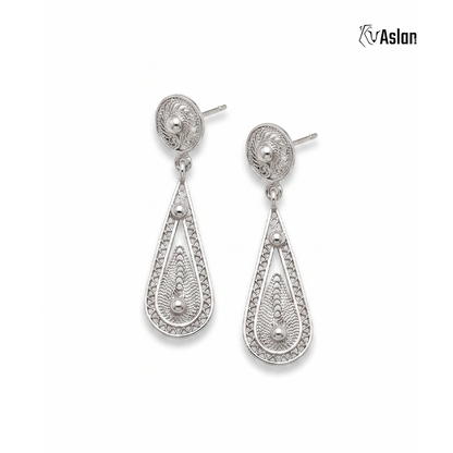 Aretes gota filigrana