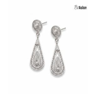 Aretes gota filigrana
