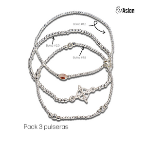 3 Pulseras guardiana roja