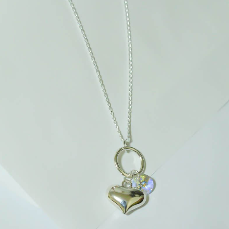 Collar corazón cristal