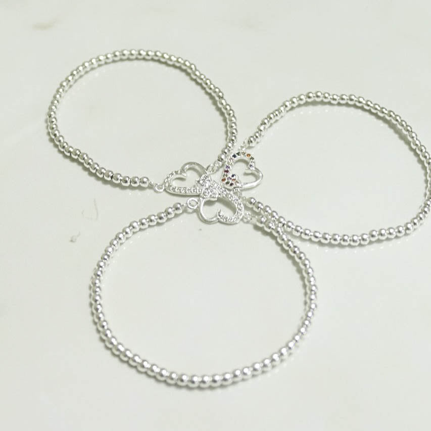 Pulsera corazón cristal