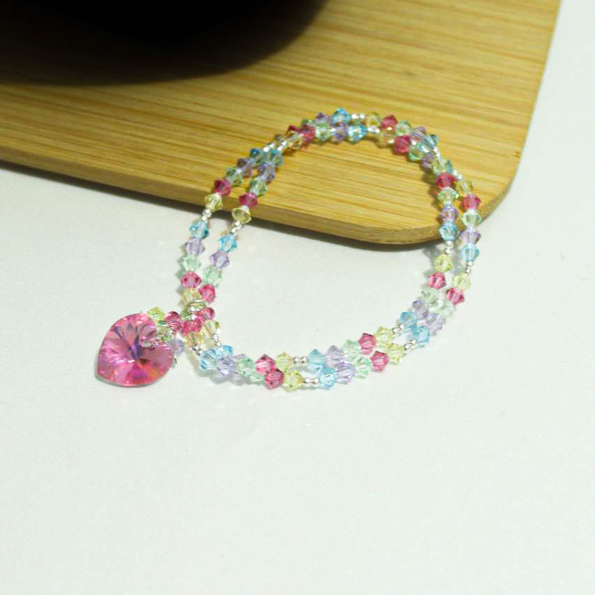 Pulsera cristal multl.