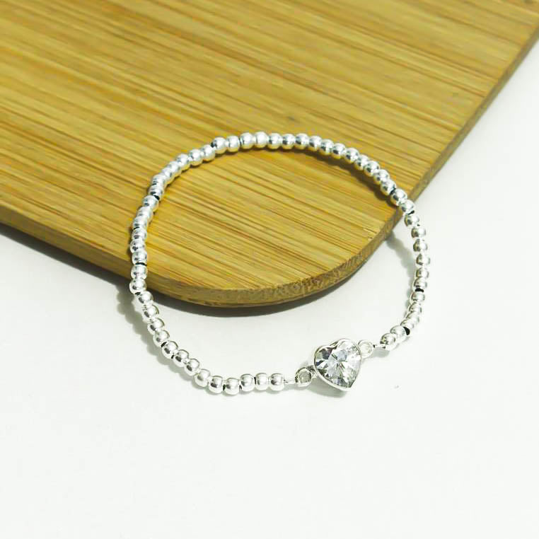 Pulsera zirconia montada