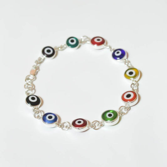 Pulsera multicolor de ojos turcos