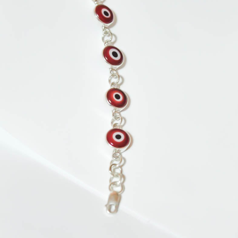 Pulsera roja de ojos turcos