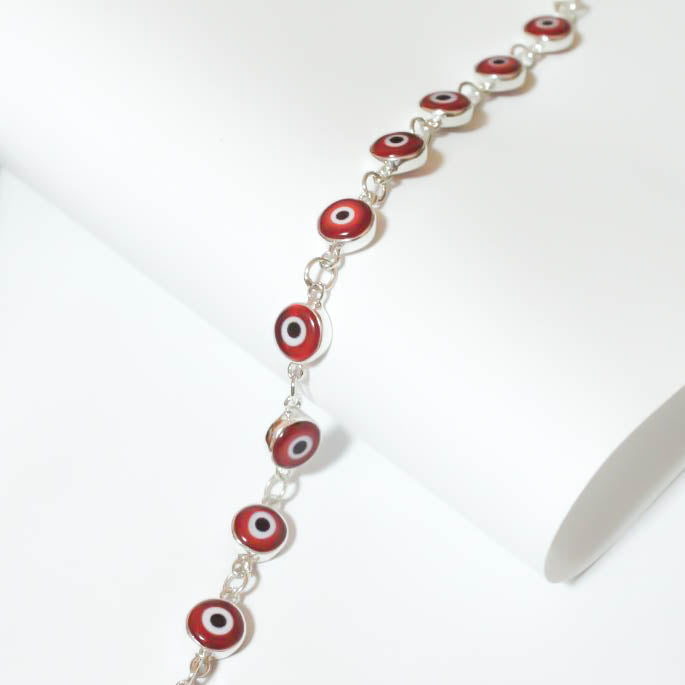 Pulsera roja de ojos turcos