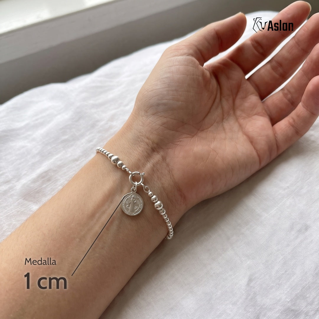 Pulsera San Benito 2 bolas