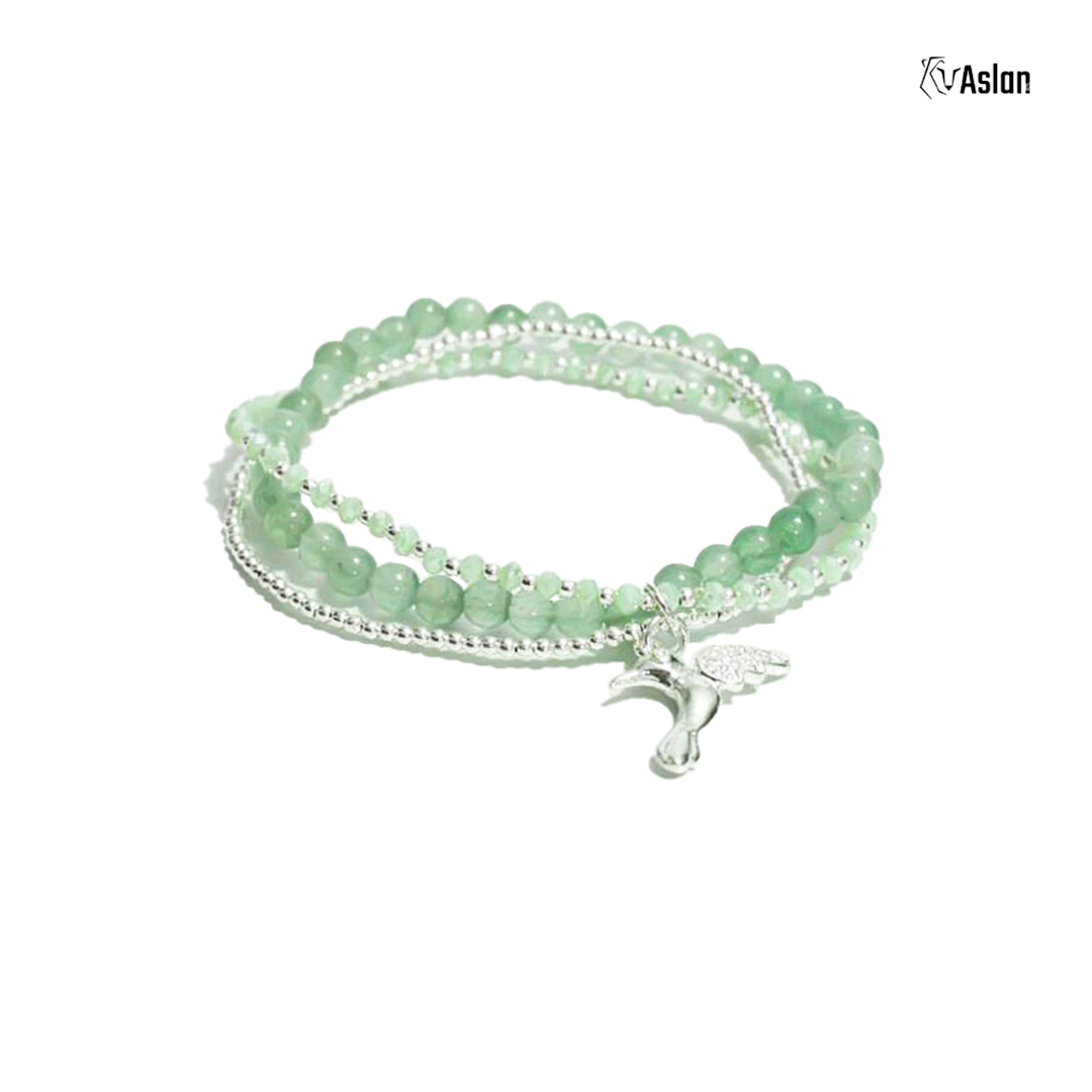Pulsera colibrí jade