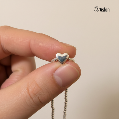 Pulsera corazón pulido