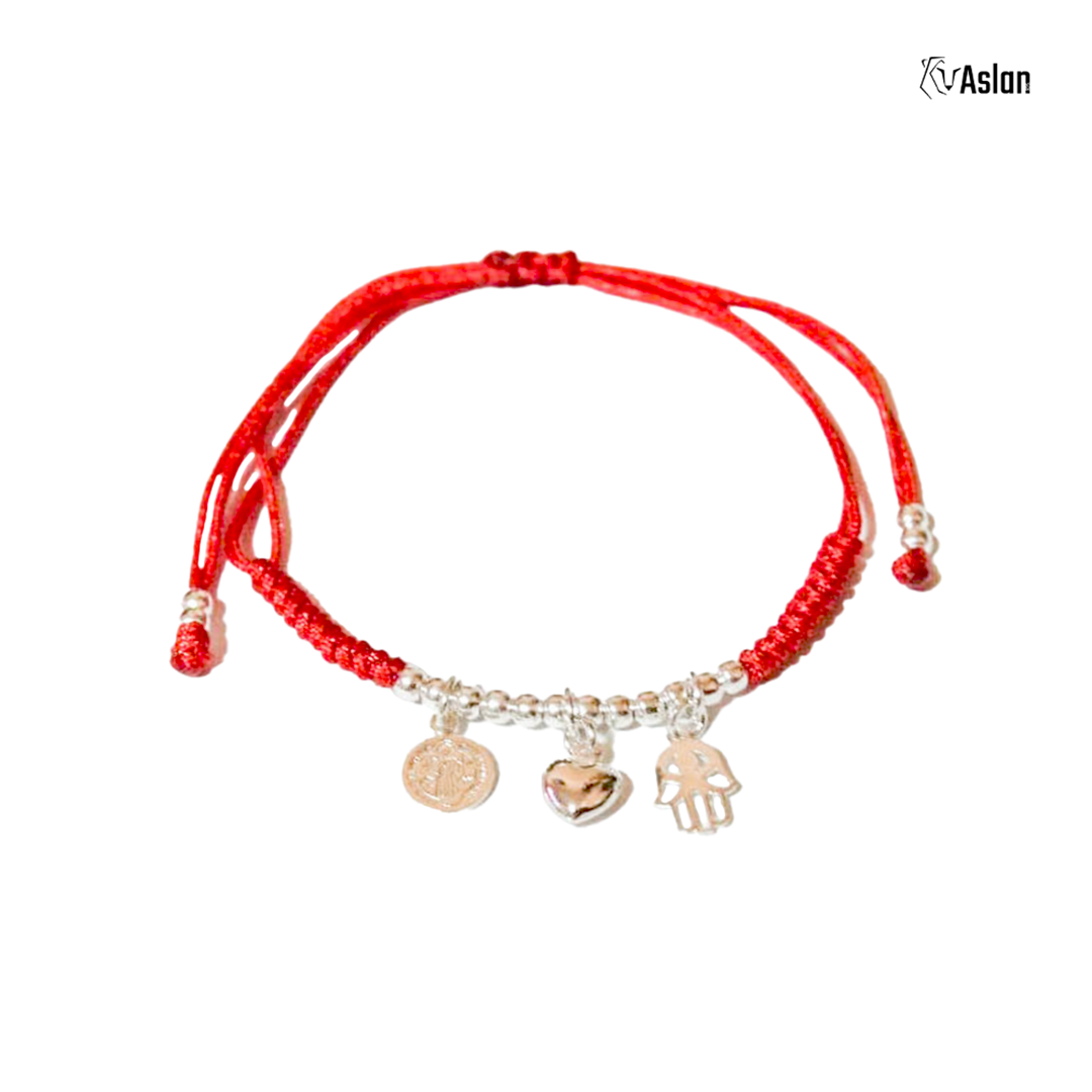 Pulsera en hilo dijes