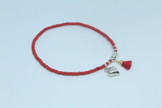 Pulsera Shakira roja - corazón